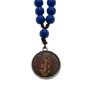 Chaveiro Dezena da Medalha de São Bento Colorida com Mosquete - Azul