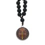Chaveiro Dezena da Medalha de São Bento Colorida com Mosquete - Preto
