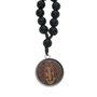 Chaveiro Dezena da Medalha de São Bento Colorida com Mosquete - Preto