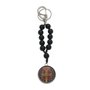 Chaveiro Dezena da Medalha de São Bento Colorida com Mosquete - Preto