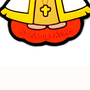Chaveiro Emborrachado de Nossa Senhora de Fátima Infantil - 6Un