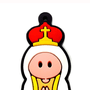 Chaveiro Emborrachado de Nossa Senhora de Fátima Infantil - 6Un