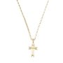 COLAR CRUCIFIXO VAZADO DOURADO - INOX