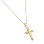 Colar Crucifixo3d em Inox Dourado