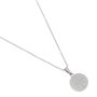 Colar com Medalha de São Bento em Aço Inox - Prata - Tam P
