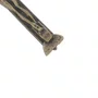 Cordão de Couro com Crucifixo da RCC em Metal - Ouro Velho