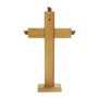 Crucifixo de Mesa em Madeira com Modelo Estilizado - 28cm