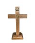 Crucifixo de Mesa ou Parede com Medalha São Bento - 15cm