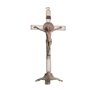 Crucifixo de mesa São Bento luxo 20cm - cobre