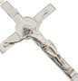 Crucifixo de Parede São Bento - Prata 17,5cm
