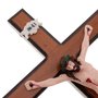 Crucifixo de Parede com Cristo em Resina - 38cm