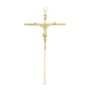 Crucifixo de Parede - Metal - Dourado - 19cm
