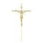 Crucifixo de Parede - Metal - Dourado - 24cm