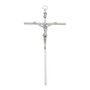 Crucifixo de Parede - Metal - Prata - 19cm