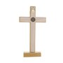 Crucifixo de São Bento em Mdf - Marfim 18cm