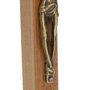 Crucifixo de São Bento em MDF - marrom  18cm