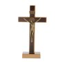 Crucifixo de São Bento em Mdf - Tabaco 18cm