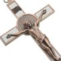 Crucifixo de São Bento para Parede em Metal - Cobre 22,5cm