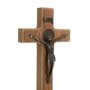 Crucifixo de São Bento em Mdf - Marrom 13cm
