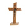 Crucifixo de São Bento em MDF - Marrom  21,5cm