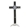 Crucifixo de Mesa São Bento - Preto 21cm