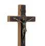 Crucifixo de São Bento em MDF - Tabaco 12cm