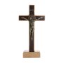 Crucifixo de São Bento em MDF - Tabaco 12cm