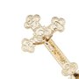 Crucifixo Decorativo em Metal Dourado 8cm