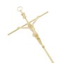 Crucifixo para parede com base redonda 19cm - Dourado