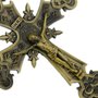Cruz de Metal Bronze com São Bento 21cm