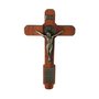 Cruz de São Bento com Oração em Madeira de Demolição - 28,5cm