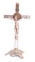 Crucifixo de Metal com São Bento Cobre Luxo 25cm