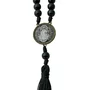 Dezena para Carro São Bento em Pérola Preta 10mm com pompom