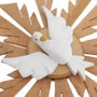 Divino Espírito Santo de madeira com pomba branca - 25CM