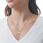 Escapulário Masculino de Nossa Senhora do Carmo Gravada a Laser - Inox