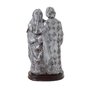 Imagem da Sagrada Família resina prata - 21cm