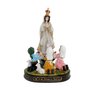 Imagem Nossa Senhora de Fátima com pastores em resina - 17cm