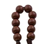 Kit Dezena Nossa Senhora da Conceição Pérola Marrom 8mm 6un