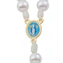 Kit Dezena Nossa Senhora Das Graças Pérola Abs Branca 8mm 6un
