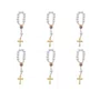 Kit Dezena Nossa Senhora de Guadalupe Pérola Abs Branca 8mm 6un
