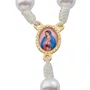 Kit Dezena Nossa Senhora de Guadalupe Pérola Abs Branca 8mm 6un