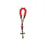 Kit Dezena Sagrado Coração De Jesus Pérola Vermelha 8mm 6un