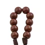 Kit Dezena São Padre Pio Pérola Marrom 8mm 6un