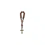 Kit Dezena São Padre Pio Pérola Marrom 8mm 6un