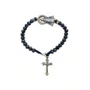 Pulseira de Nossa Senhora Aparecida com Contas Azul Marinho - 2un