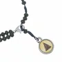 Kit Terço de Pulso de Nossa Senhora Aparecida e Contas Cristal Preto - 2Un