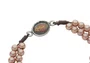 Kit Terço de Pulso de São Bento e Contas Pérola Rosegold - 3Un