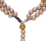 Kit Terço de Pulso de São Bento e Contas Pérola Rosegold - 3Un