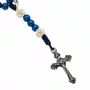 Kit Terço de Pulso deNossa Senhora Aparecida Azul Marinho - 3Un