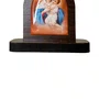 Mini Capela da Mãe Rainha de Schoenstatt em MDF - Marrom Escuro